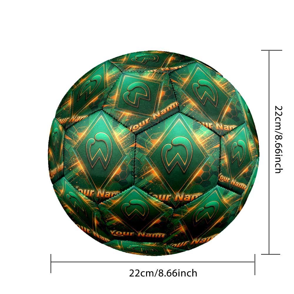 Werder Bremen FC Fashion Size 5 Football Wearproof Non‑Slip Soccer Ball For Sports Training Entertainment Use