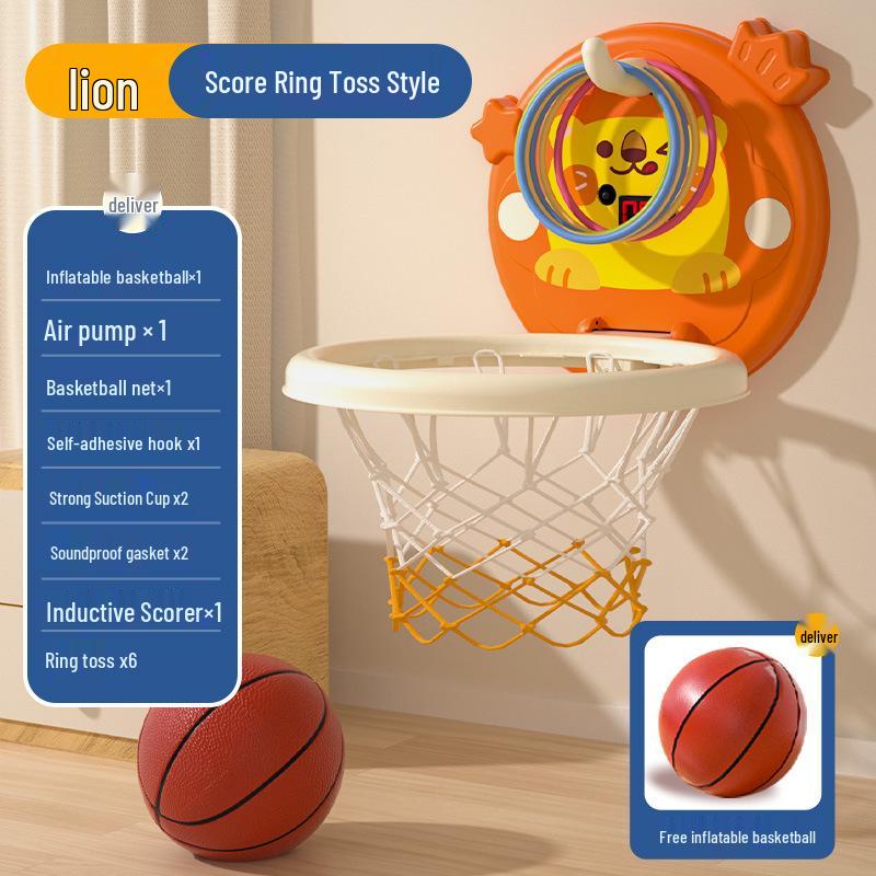 Foldable Indoor Basketball Hoop Toy for Kids - Scoring and Storage