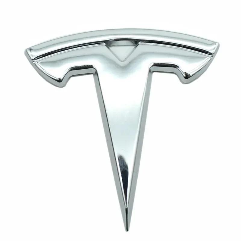 

5.5x5.5cm Metal Car Steering Wheel Cover Sticker for Tesla Model 3 S X Y Auto Interior Refitting Emblem Modification Accessories серебряный