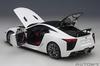AUTOart 1/18 Scale Lexus LFA (Whitest White/Black Carbon Fiber) Finished Product