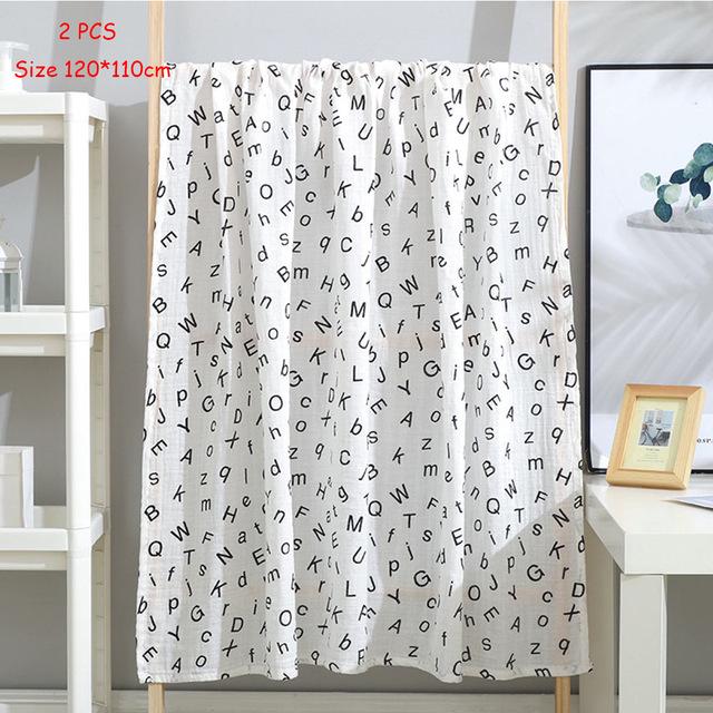 Buy 2Pcs/Lot Muslin 100 Cotton Flannel Baby Swaddles Soft Newborns