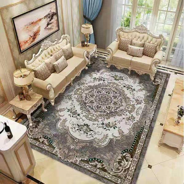 European Style Living Room Carpet Sofa Coffee Table Carpet Large-area Bedroom Bedside Carpet