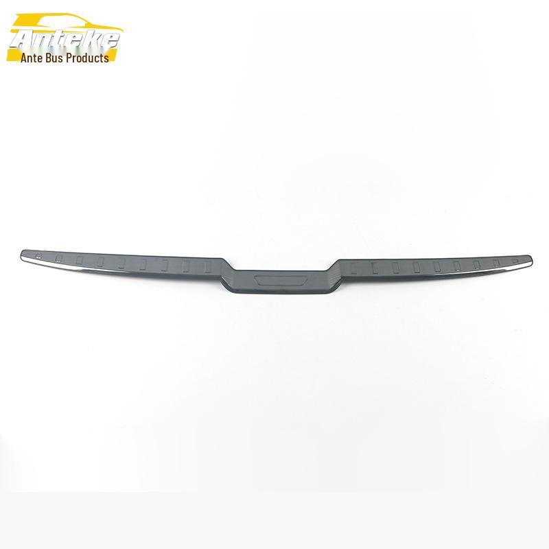 2021 Tucson L Bakre Stötfångarskydd: Rostfritt stål bagageskydd med dekorativ blank list