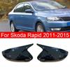 For Skoda Rapid 2011 2012 2013 2014 2015 Car Rearview Side Mirror Cover Wing Cap Exterior Door Housing Shell Trim Sticker