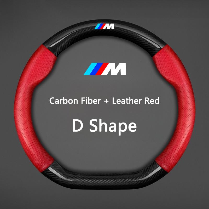 Car Anti-slip Leather Steering Wheel Cover For BMW M Power X3 X4 X5 X7 E36 E39 E46 E60 E65 E90 F10 F15 F20 F25 F30 G20 G30 G05