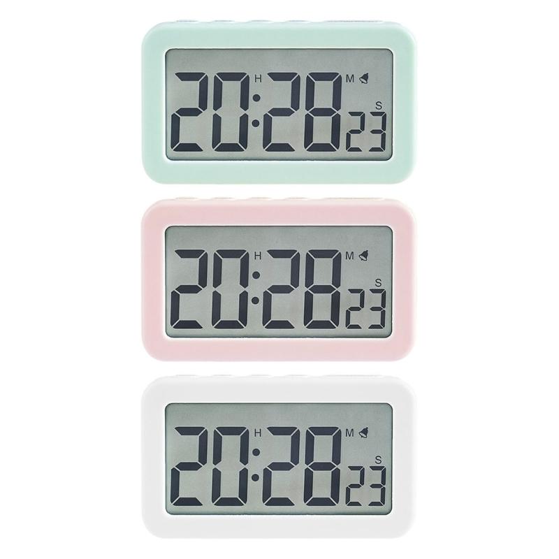 Elegant LCD Display Clock Digital Alarm Clock Fashionable Bedroom Alarm Clock
