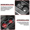 AQK4  1/2PC Car Coasters Water Cup Mat Non-slip Pad for KIA Picanto Soluto Soul Stinger Sonet K7 K5 K8 K3 Ray EV6 Borrego Accessories