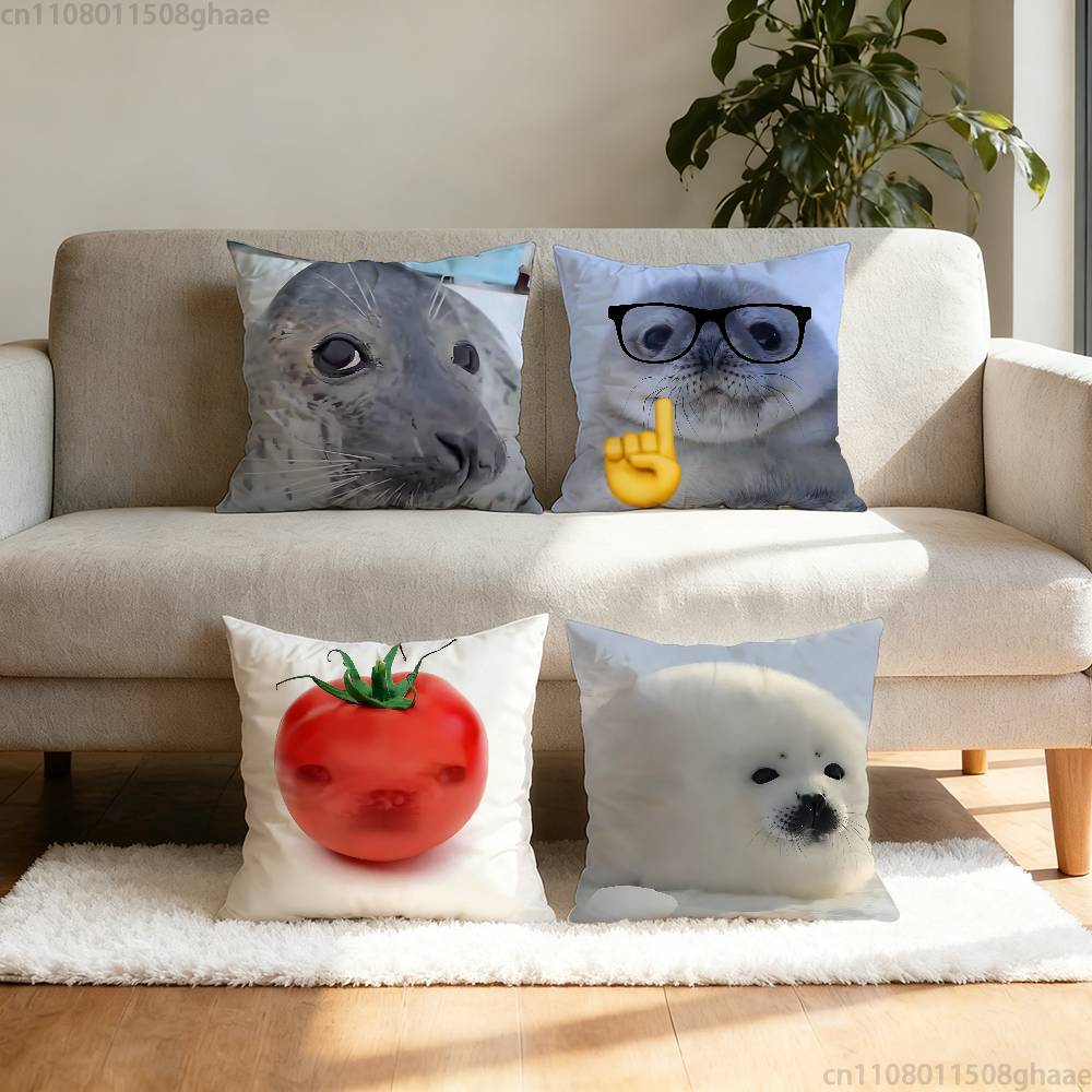 Seal Sea Cute pillow cover living room sofa cushion cover bedroom room bed pillow cover home decoration