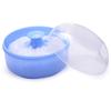 A71Z 2X Baby Soft Face Body Cosmetic Powder Puff Sponge Box Case Container (Blue)