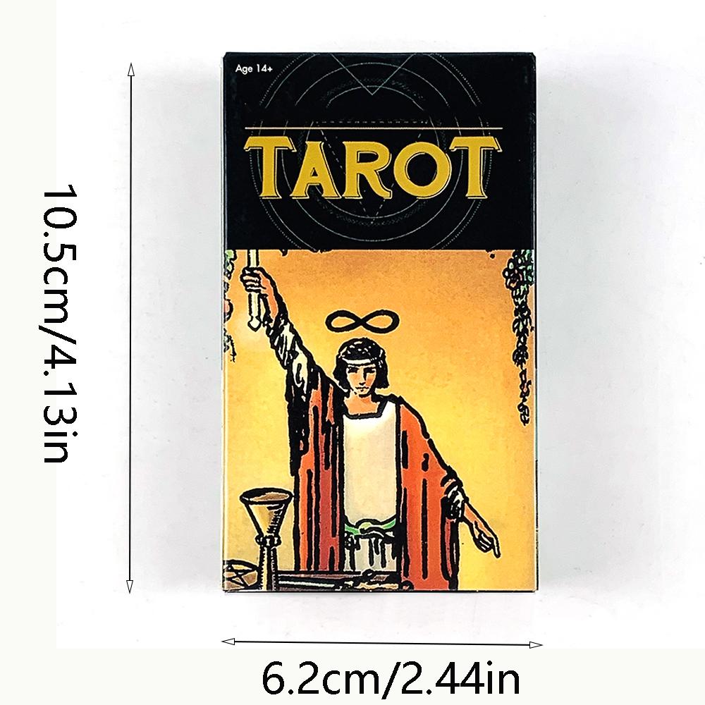 Tarot Cards A 78pcs Deck Oracle English Prophecy Divination Oracle Edition Borad Playing Game, Family Gatherings Cards Games