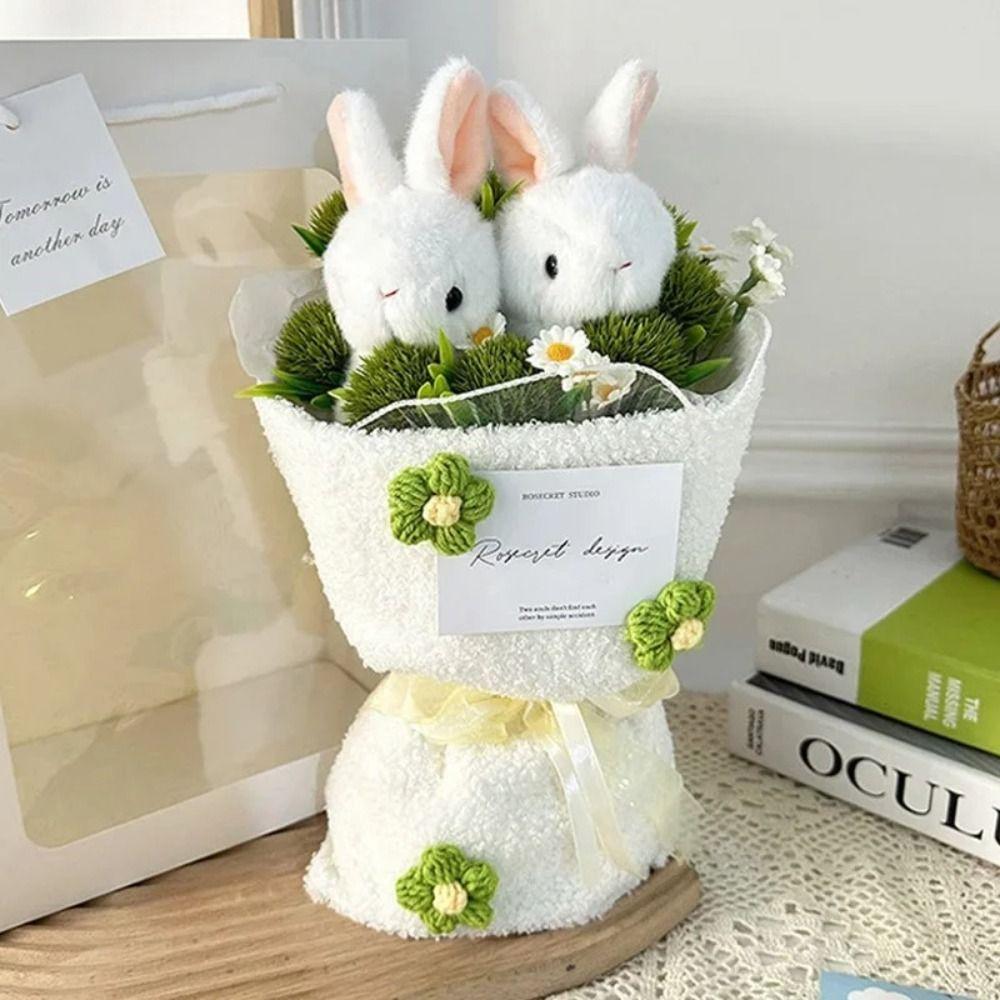 Cartoon Animal Cartoon Plush Flower Bouquet Stuffed Anime Bouquet  Kids/Children Toys