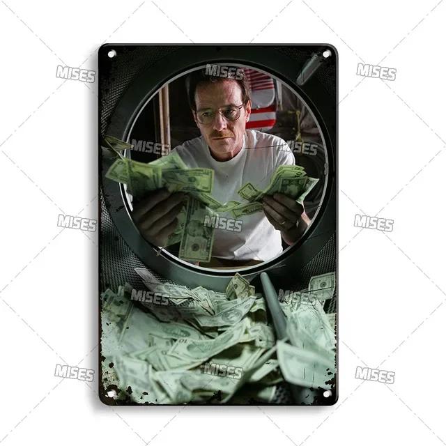 Breaking Bad Classic TV Show Metal Plate Retro Metal Poster for Bar Club Home Studio Wall Decor MISES Vintage Tin Sign