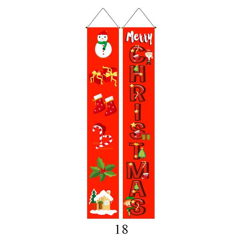 Elegant Nutcracker Christmas Decoration Hanging Door Banner Soldier Character Porch Sign
