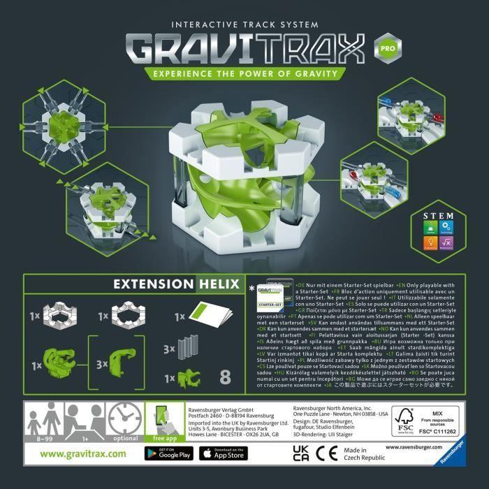 GraviTrax PRO Bloc D'action Helix - Ravensburger - Circuit De Billes Créatif STEM