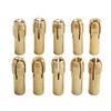 Mini Drill Chucks Set 10 Brass Adapters For Rotary Tools Reliable Grip And Compatibility For Various Applications