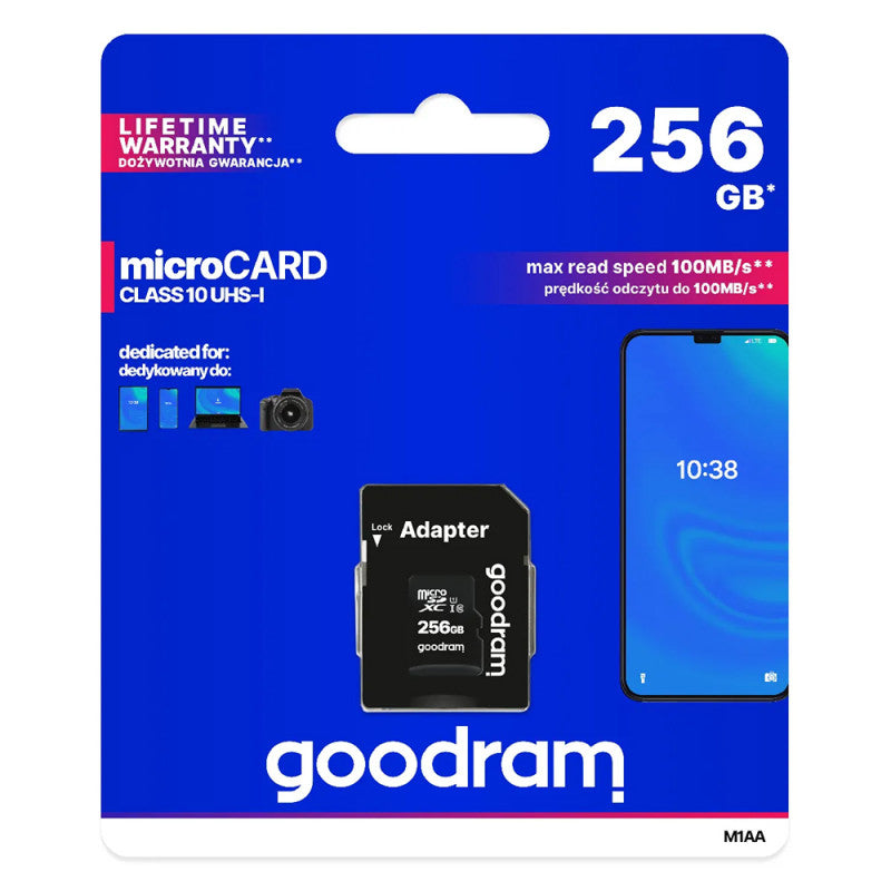 Imro microSDXC memory card 256 GB Class 10 UHS-3 with adapter not-specified