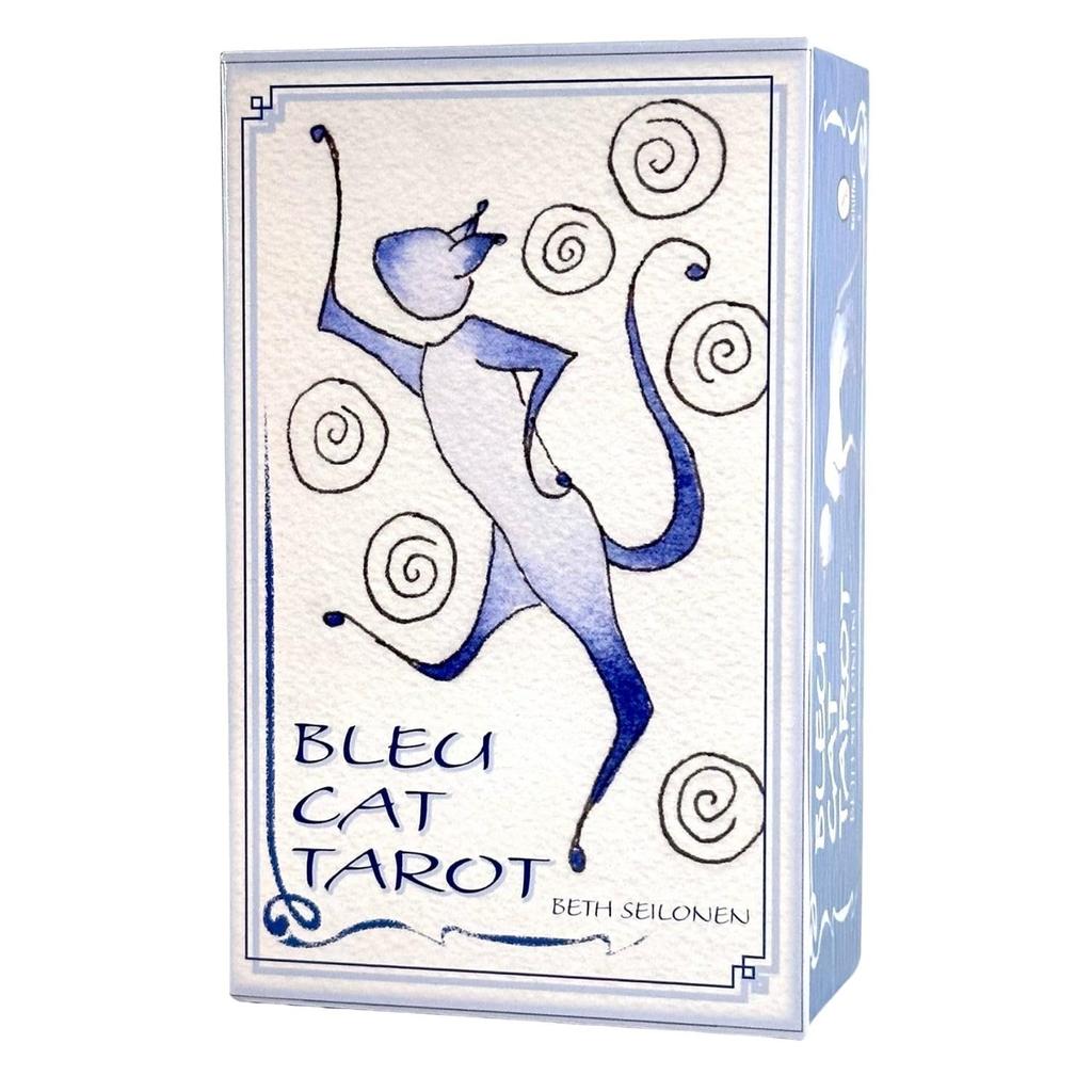 I.I.J Blue Cat Tarot, Waite Edition, 78 Cards, Tarot Cards, Cat, with Japanese Instructions, Authentic