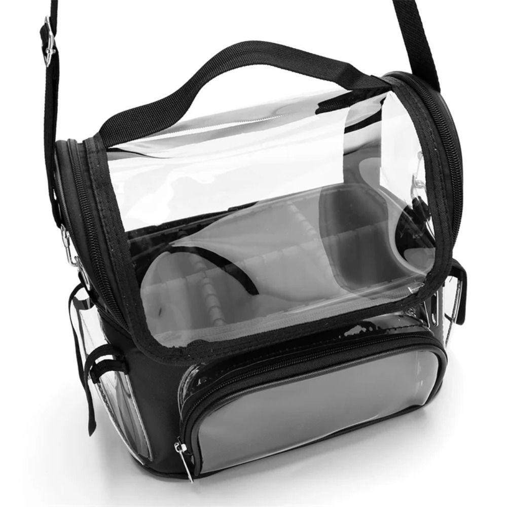 Adjustable Strap Portable Cosmetic Bag Clear Makeup Tools Organizer  Skincare