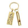 Survival Whistle Vintage Brass Coaching Whistle Auspicious Car Keychains Pendant Referee Training Whistles Outdoor Survival Tool