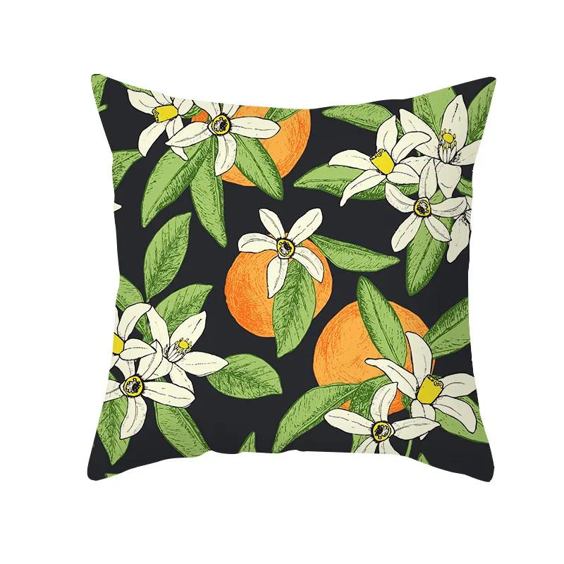 Summer Fruit Cushion Cover Lemon Orange Watermelon Decorative Pillow  Sofa  Home Decor