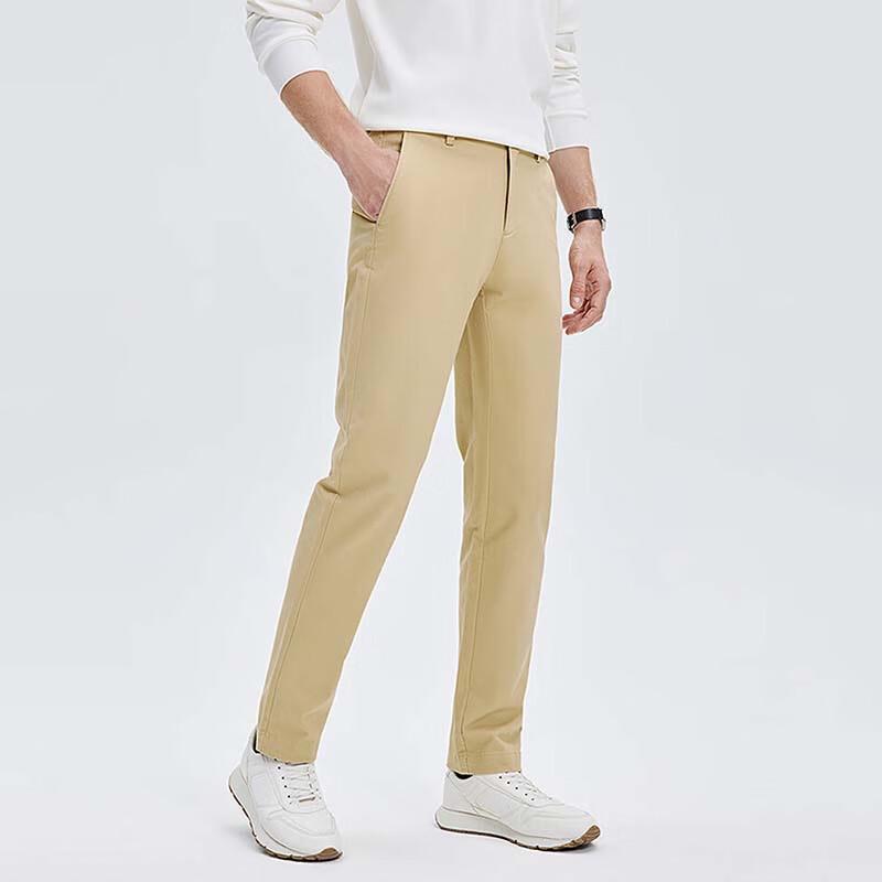 SEPTWOLVES Men's Brushed Casual Trousers