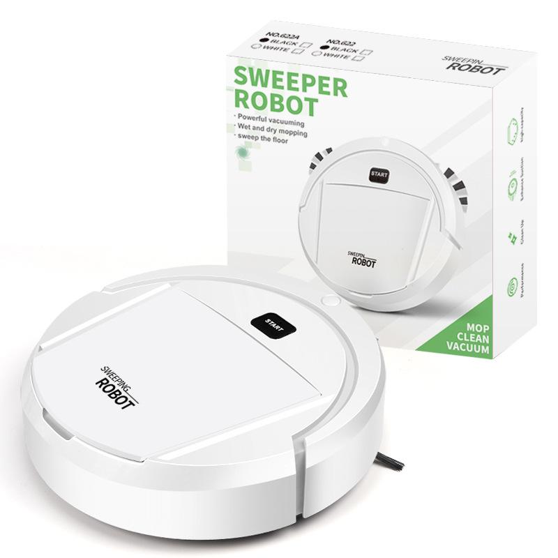 Smart Robot Vacuum: All-in-One Suction, Sweeping & Mopping USB Dust Collector for Home Cleaning