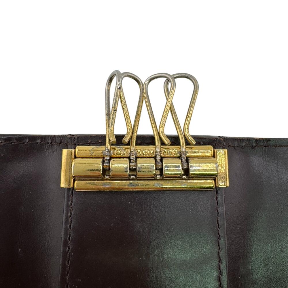 LOUIS VUITTON 4 hooks Monogram Vernis leather Multicles4 Key holder  Amarrant leather Women Used