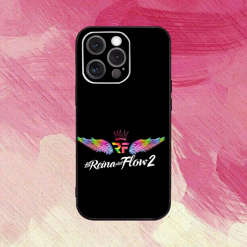 

Q-Queen of Flow La Reina Del Flow-ES Phone Case For iPhone 17, 16,15,14,13,12,11 Plus,Pro Max, Others Soft Black Cover iPhoneXSMAX