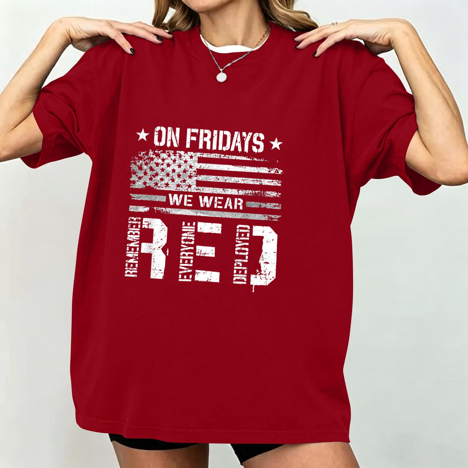 

Women s Casual Short Sleeve T Shirt Loose Fit Crew Neck Graphic Tee Lightweight Comfortable Everyday Wear XXXL червоний