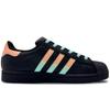 Adidas Originals SUPERSTAR Slip Resistant Slip Resistant Low top Skateboard Shoes Unisex Black Orange Blue EG4959(Team372-)