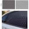 75x50cm Car Stickers Self-Adhesive Matte Black Side Window Sun Shade Sticker Honeycomb Hexagon Hollow Vinyl Sticker