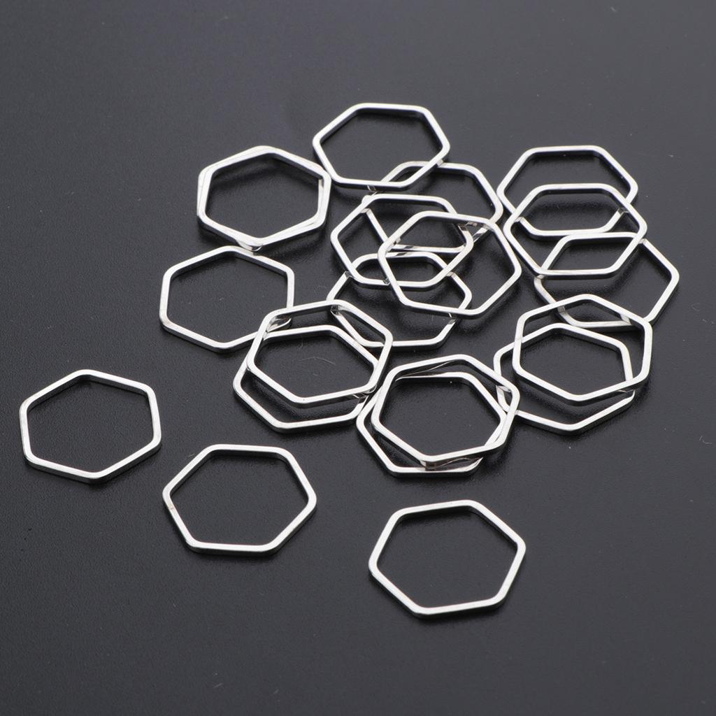 20 kusů kovových přívěsků na výrobu šperků 7x7mm