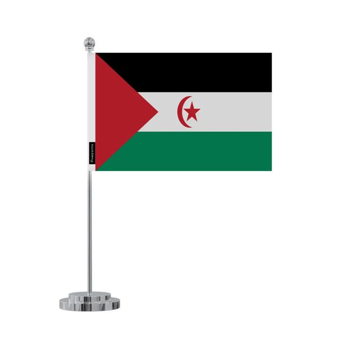 Drapeau Bureau République Arabe Sahraouie Démocratique En 14 X 21 Cm