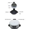 Tostador Cocedor de Bistecs 2000W Asador Eléctrico de Pizza Fabricante de Pizza Doméstico Antiadherente Máquina para Hornear Pizza