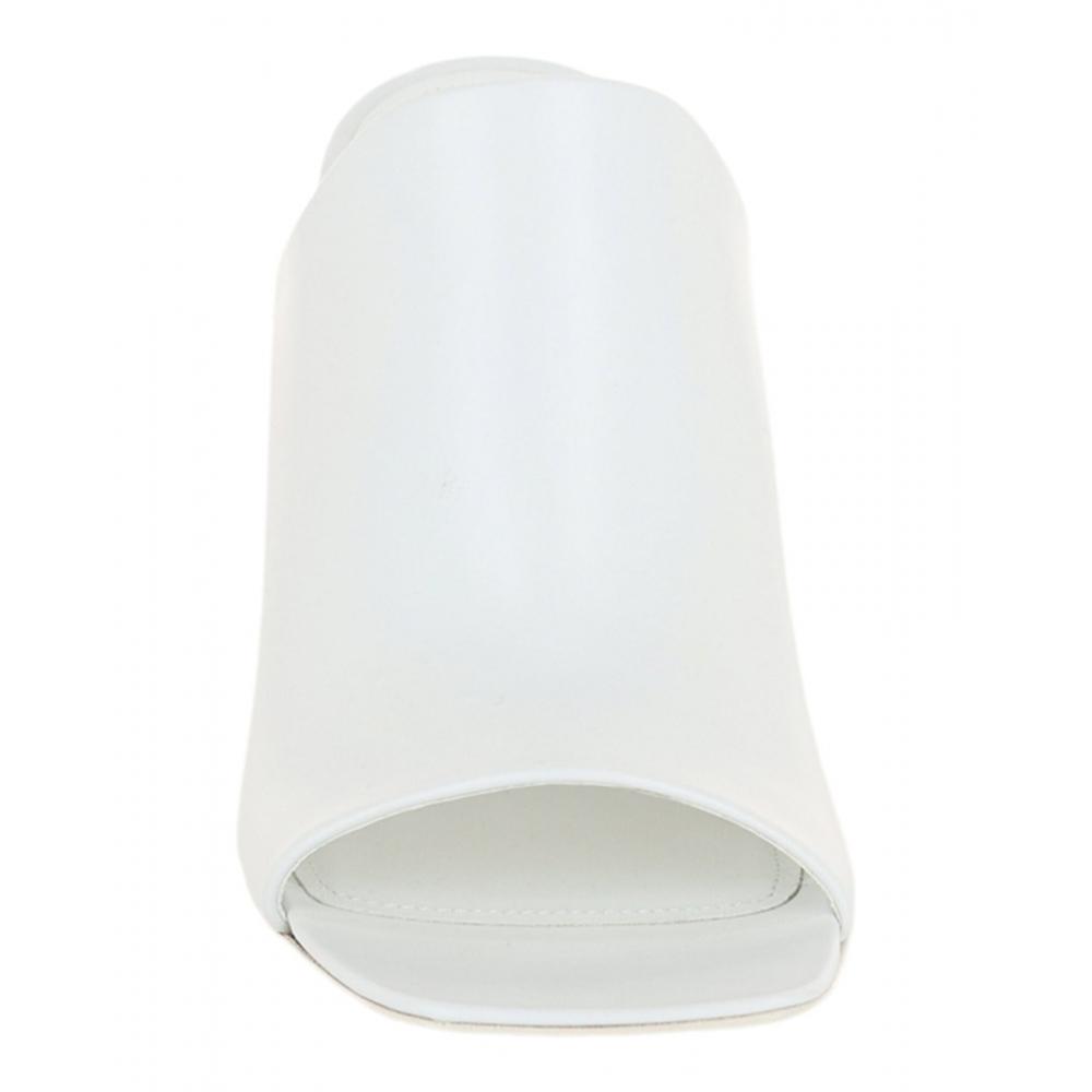 Salvatore Ferragamo Era Leather Mules White