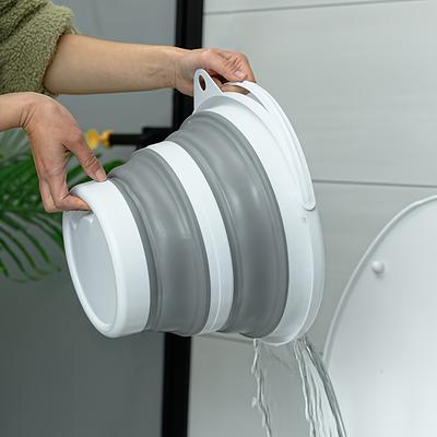 3L Collapsible Silicone Bucket - Portable, Space-Saving & Durable Design Easy To Clean For Car Washing Outdoor Fishing Travel & Home Organization