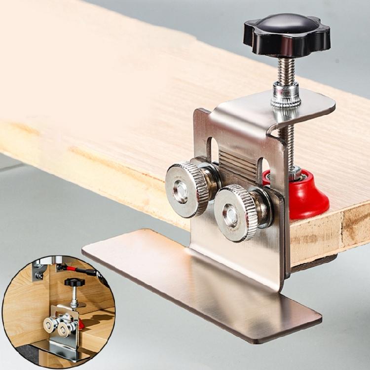 Woodworking Cabinet Door Jig Mounting Support Clamp Stainless Steel Tool for Precise Installation of Various Door Types