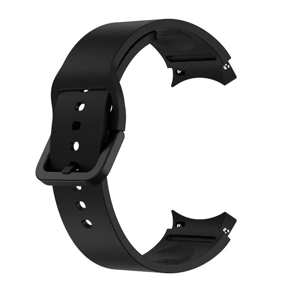 Silicone Leather Bracelet For Samsung Galaxy Watch 7 6 5 Pro 40mm 44mm Band Watch 6 4 Classic 47/43/46mm Strap Correa Watchband