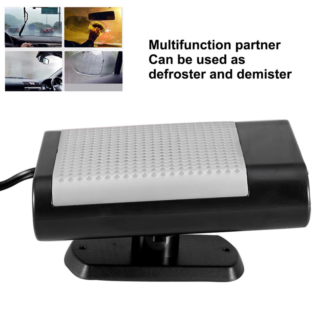 Car 12V Portable Electric Window Heater Heating Dryer   Fan Defroster Demister (Red)
