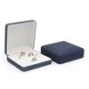 Portable Jewelry Storage Box Luxury Faux Leather Velvet Lining Solid Color Large Capacity Ear Studs Finger Ring Organizer Holder Container Case