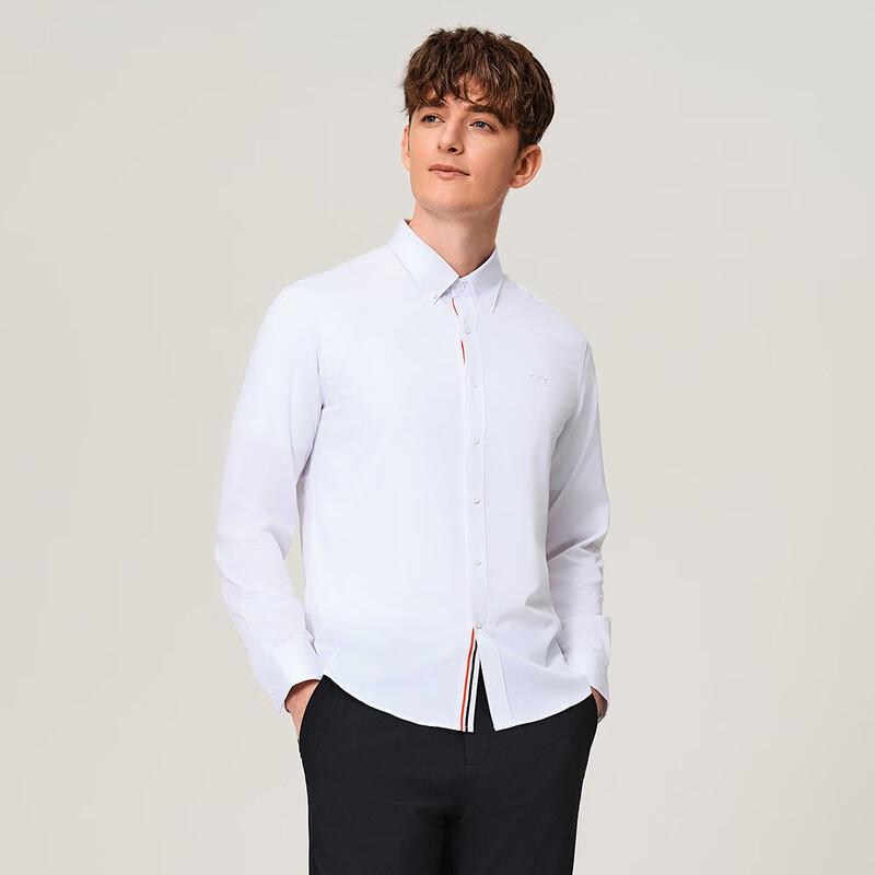 Goldlion GY Men's Silk Blend Easy-Care Long Sleeve Shirt