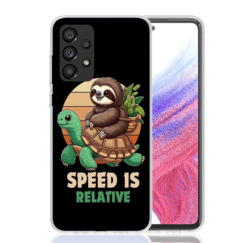 Animal Cute Cartoon Sloth Coffee Phone Case For Samsung Galaxy A17 A16 A14 A15 A13 A57 A56 A54 A55 A53 A37 A36 A34 A35 A33 A26 A