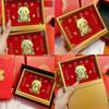 2026 Year of the Horse Gold Foil Painting Ornament – Symbol of Wealth and Happiness for Home Display