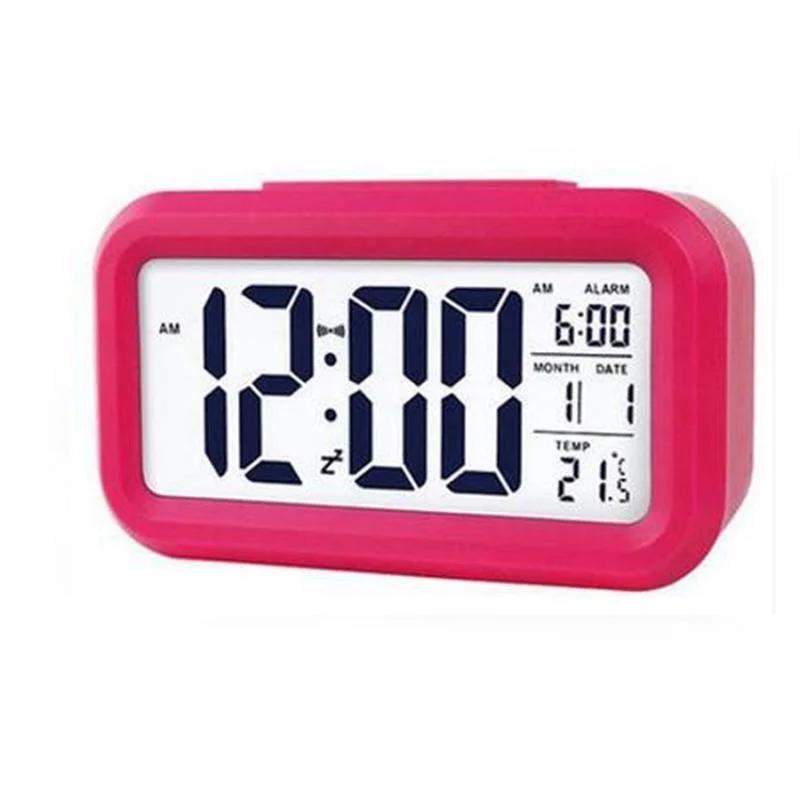 

Digital LCD Alarm Clock with Calendar Thermometer alarm clock alarm clock digital desk clock красный