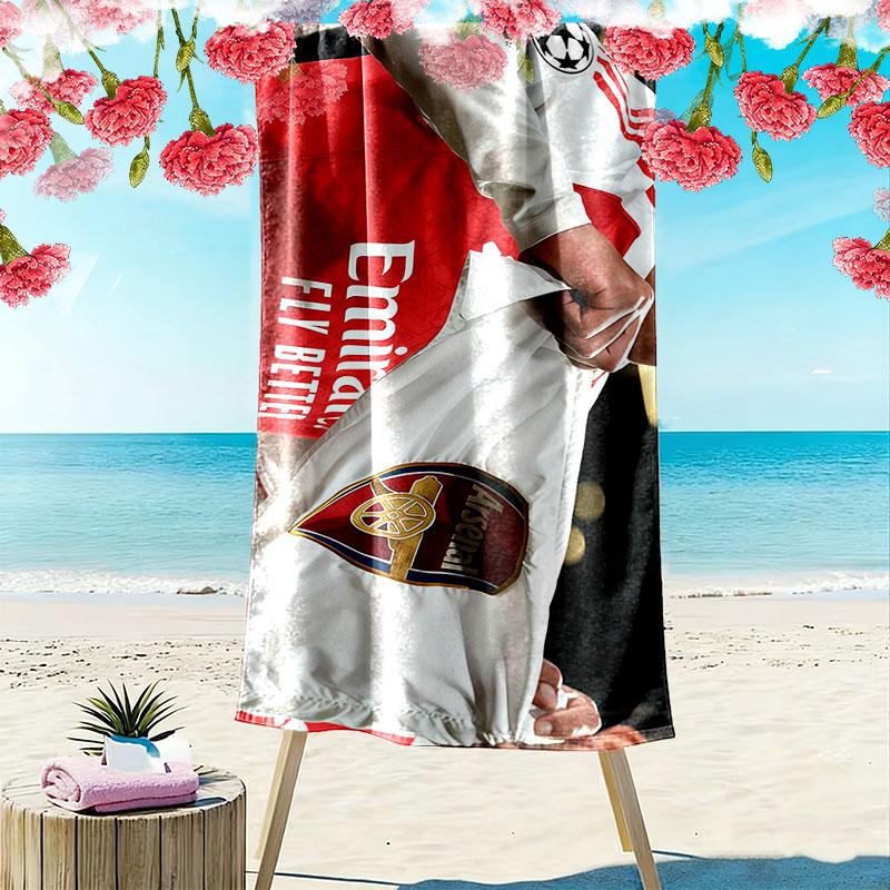 Gabriel Magalhaes Print Beach Towel, Large Soft Quick Dry Towel for Beach Camping Swimming