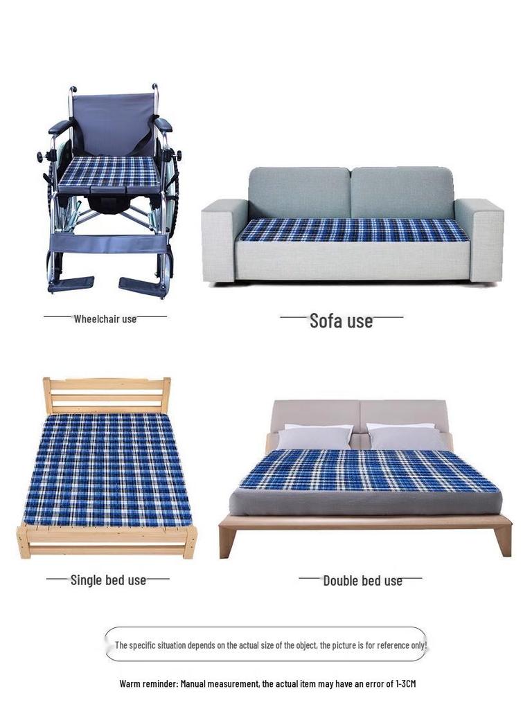 Waschbare wasserdichte Inkontinenzauflage für Erwachsene - Dicke, auslaufsichere Bettauflage für Pflegeheim & Bettlägerige Pflege