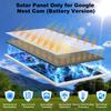 Solar Panel for Google Nest Upgraded Google Nest Cam Indoor Outdoor Solar Charger Flexible Solar Panel with IP65 Waterproof and Feet Fast Charging