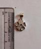 925 Sterling Silver Cz FLOWER FLORAL Charm Pendant, High Polish, Simple Design Elegant, Minimal Minimalistic Jewelry, Charm Pendant, 1.26 Gm