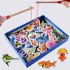 Fish Toy 32pcs Wooden Magnetic Educational Fishing Game