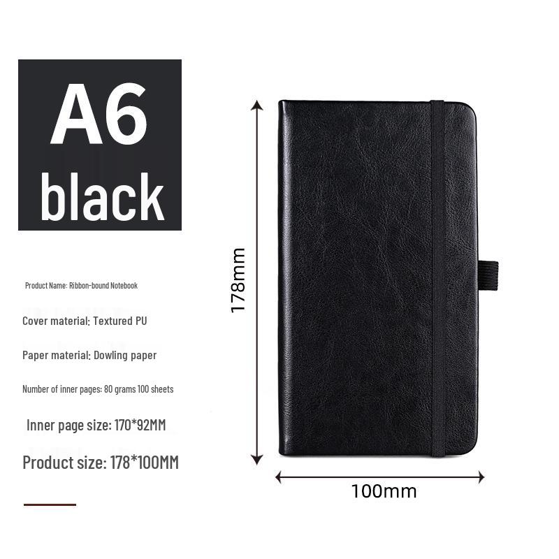 A5 Custom Ribbon Hardcover Notebook for Students and Professionals